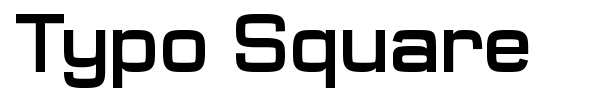 Typo Square font preview